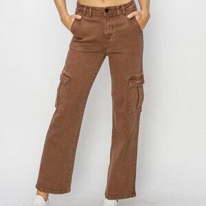 Risen Cargo Jeans in Brown 5/27